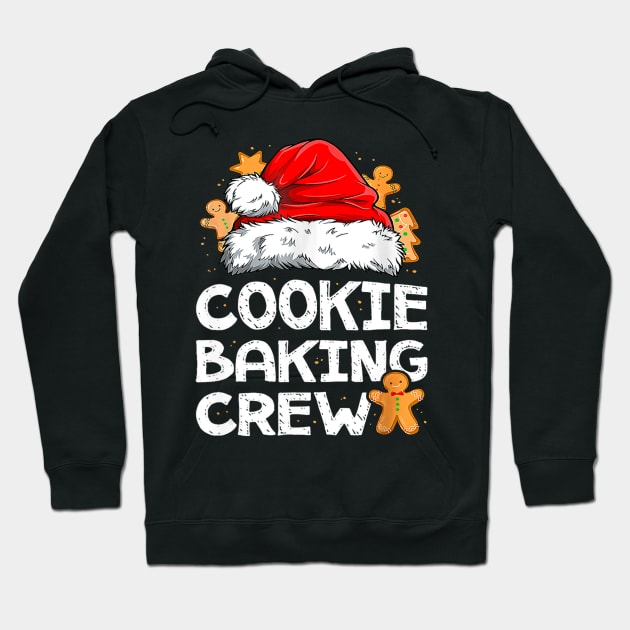 Cookie Baking Crew Christmas Santa Family Gingerbread Team Hoodie by Mitsue Kersting